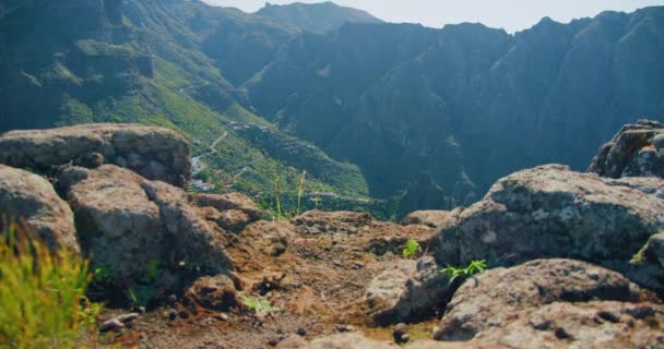 Mirador Cruz Hilda Masca Village Gorge Famous Tourist Destination Tenerife — Stockvideo