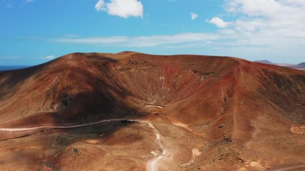 Vista Aerea Del Paesaggio Desertico Bella Valle Montagne Sabbie Vasto — Video Stock