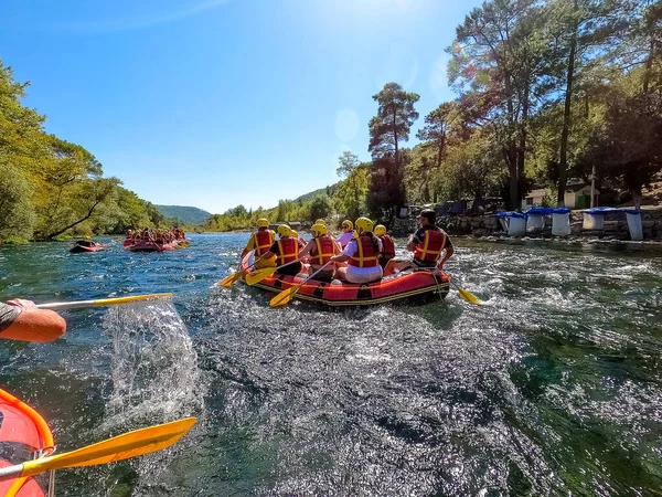 Kanion Koprulu Antalya Turcja Września 2021 Rafting Wodny Rzece Kopryuchay — Zdjęcie stockowe