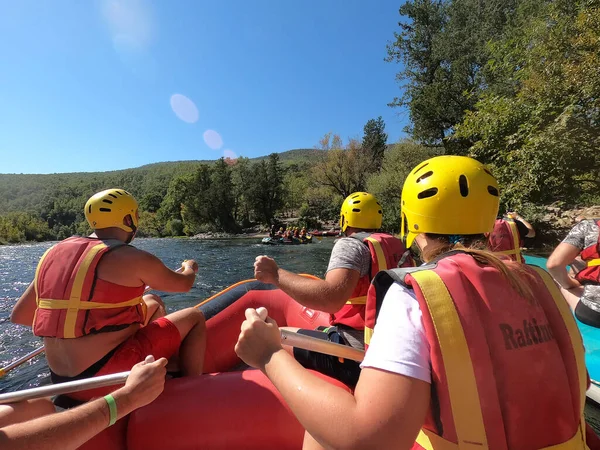 Water Rafting Rapids River Kopryuchay River Koprulu Canyon Turkey Kopryuchay — Stock Photo, Image