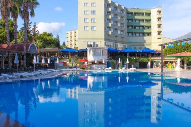 Tekirova, Antalya, Türkiye - 11 Mayıs 2021: Armas Kaplan Cenneti 5 yıldızlı