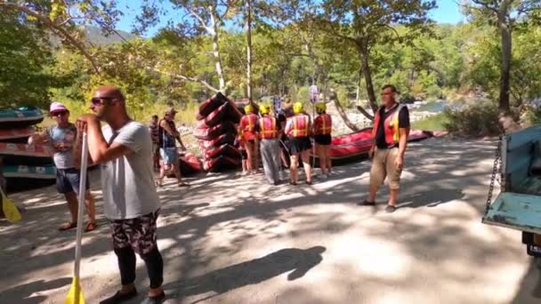 Canyon Koprulu Antalya Turquie Septembre 2021 Rafting Sur Les Rapides — Video
