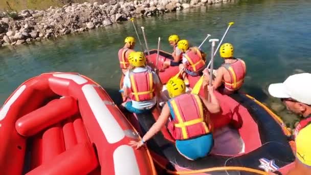 Koprulu Canyon Antalya Türkei September 2021 Rafting Auf Den Stromschnellen — Stockvideo