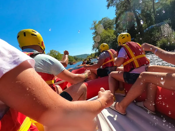 Rafting Wodny Rzece Kopryuchay Kanionie Koprulu Turcji Rzeka Kopryuchay Rzeka — Zdjęcie stockowe