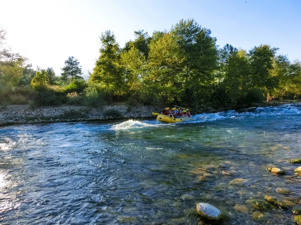 Koprulu Canyon Antalya Turquía Septiembre 2021 Gente Rafting Acuático Río — Foto de Stock