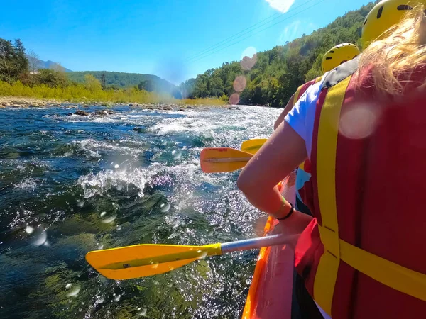 Water Rafting Rapids River Kopryuchay River Koprulu Canyon Turkey Kopryuchay — Stock Photo, Image