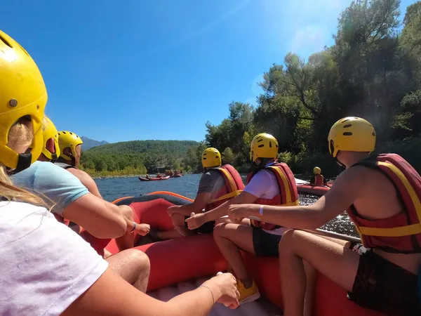 Rafting Sur Les Rapides Rivière Kopryuchay Dans Canyon Koprulu Turquie — Photo