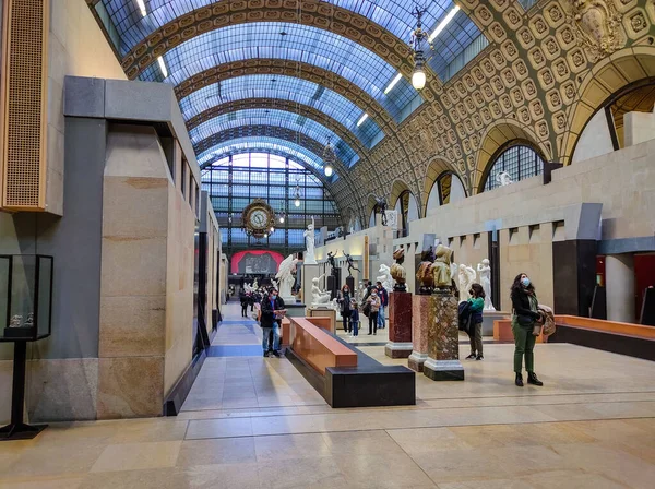 Paris Fransa Aralık 2021 Orsay Müzesine Giden Insanlar 1898 1900 — Stok fotoğraf