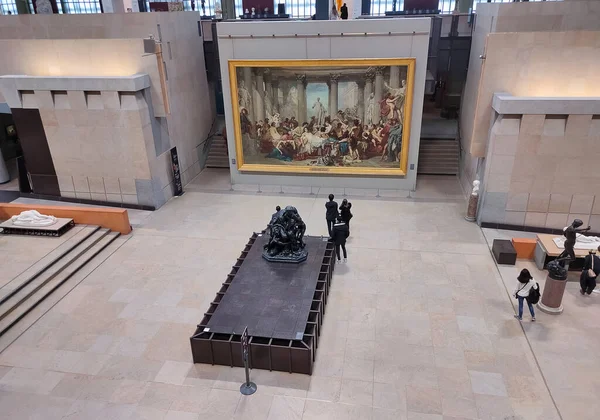 Paris Frankreich Dezember 2021 Besucher Museum Orsay Befindet Sich Ehemaligen — Stockfoto