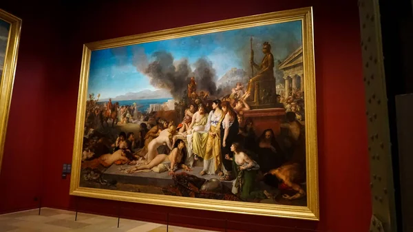 Paris France Грудня 2021 Painting Museum Orsay Розташований Колишньому Вокзалі — стокове фото