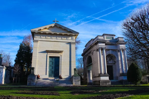 Parigi Francia Gennaio 2022 Cripte Tombe Nel Cimitero Pere Lachaise — Foto Stock
