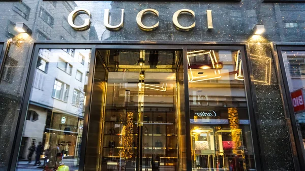Lüksemburg Ocak 2022 Gucci Mağazası Ocak 2022 — Stok fotoğraf