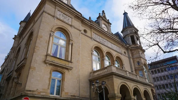 Vista Cidade Velha Luxemburgo Património Mundial Unesco Com Antiga Muralha — Fotografia de Stock