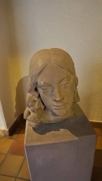 프랑스 콜마르에 있는 바르 톨디 박물관의 조각품 — 스톡 사진