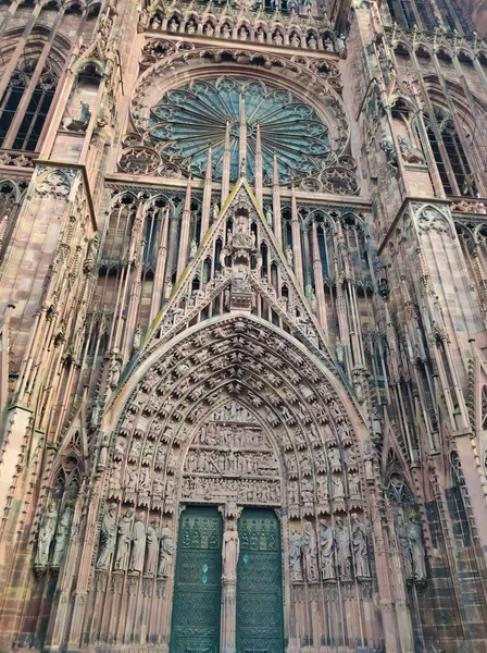 Cattedrale Nostra Signora Cattedrale Notre Dame Strasbourg Cattedrale Strasburgo Strasburgo — Foto Stock