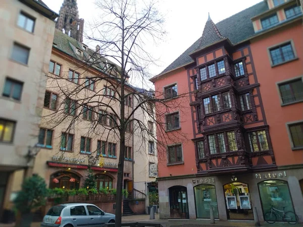 Estrasburgo Alsácia França Dezembro 2021 Edifícios Centro Estrasburgo Alsácia França — Fotografia de Stock