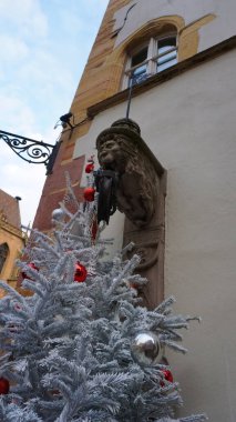 1575 Rönesans tarzı, Colmar, Fransa eski güvenlik binası inşa edildi