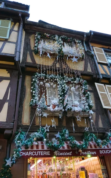 Colmar Francia Diciembre 2021 Decoraciones Navideñas Colmar Región Alsacia Francia — Foto de Stock