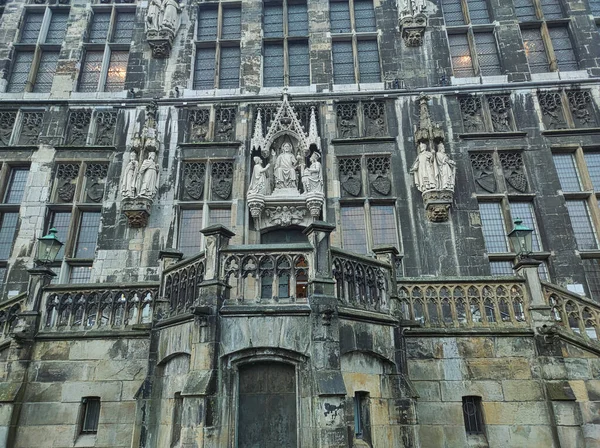 Aachen Deutschland Historisches Rathaus Ist Ein Markantes Gebäude Der Nähe — Stockfoto