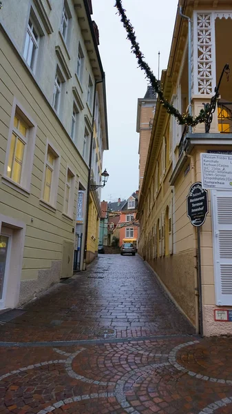 Baden Baden Deutschland Dezember 2021 Historische Gebäude Der Berühmten Altstadt — Stockfoto