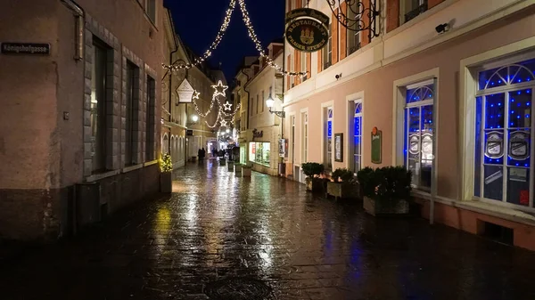 Baden Baden Germany December 2021 People Going Historic Buildings Famous — Stock Photo, Image