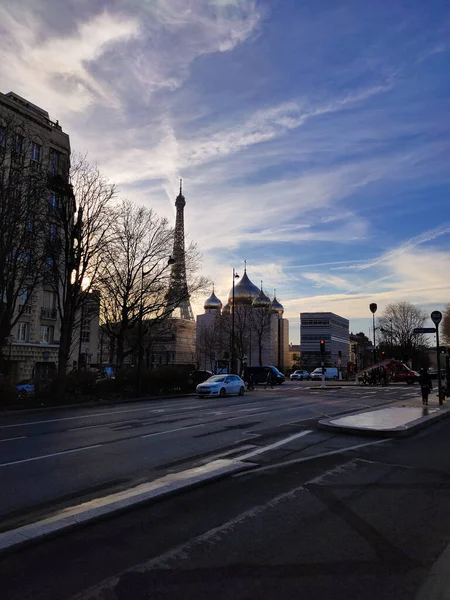 フランス パリ2022年1月1日 聖三位一体大聖堂のドーム パリの新ロシア正教会大聖堂 — ストック写真
