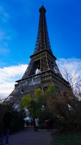 París Francia Enero 2022 Visita Torre Eiffel París Francia Skyline — Foto de Stock