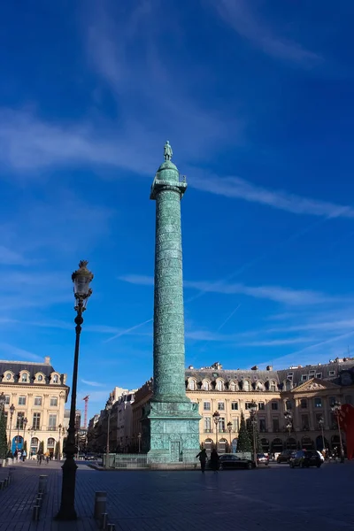 París Francia Enero 2022 Gente Que Cerca Place Vendome Que — Foto de Stock