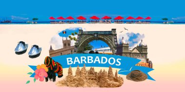 Bridgetown, Barbados. Barbados eşsiz İngiliz-Karayip mimarisine sahip güzel bir Catibbean ülkesidir..