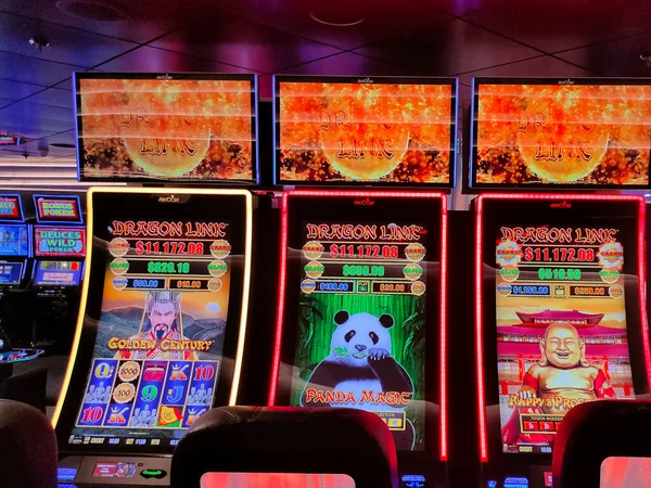 Miami Abril 2022 Interior Las Máquinas Tragamonedas Casino Juegos Azar —  Fotos de Stock