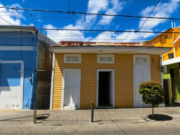 Πολύχρωμα Κτίρια Στο Κέντρο Του Puerto Plata Δομινικανή Δημοκρατία — Φωτογραφία Αρχείου