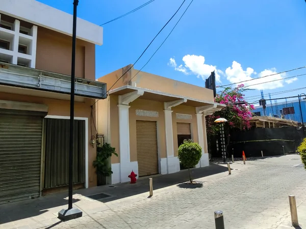 Edifícios Coloridos Centro Puerto Plata República Dominicana — Fotografia de Stock