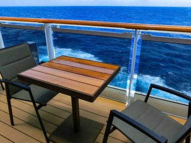 Lüks Cruise gemi güverte güneşli gün