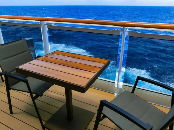 Luxury Cruise Ship Deck at sunny day