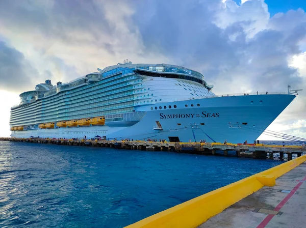 Costa Maya Mexico April 2022 Symphony Seas Het Grootste Cruiseschip — Stockfoto