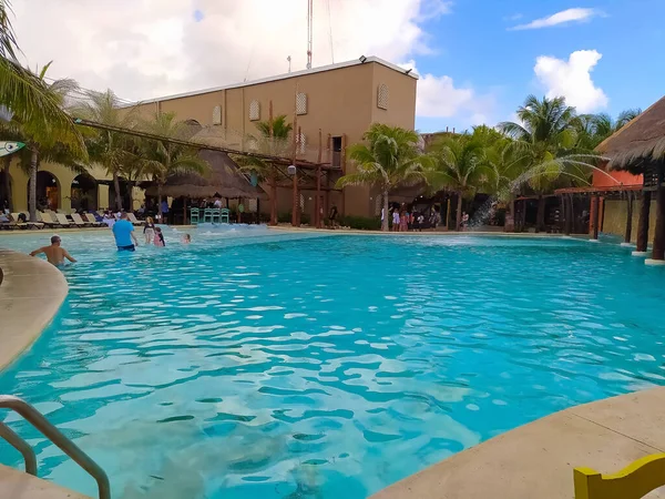 Costa Maya México Abril 2022 Piscina Terminal Cruzeiros Costa Maya — Fotografia de Stock