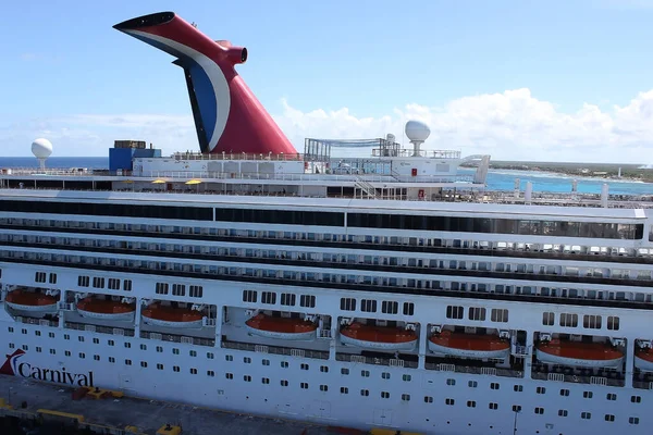 Cozumel Mexikó Május 2022 Karnevál Cruise Line Carnival Valor Horgonyzott — Stock Fotó