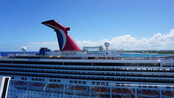 Cozumel Mexico May 2022 Carnival Cruise Line Carnival Valor Anchored — Stock Photo, Image