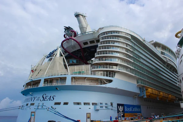 Cozumel Mexico Mei 2022 Symphony Seas Het Grootste Cruiseschip Aangemeerd — Stockfoto
