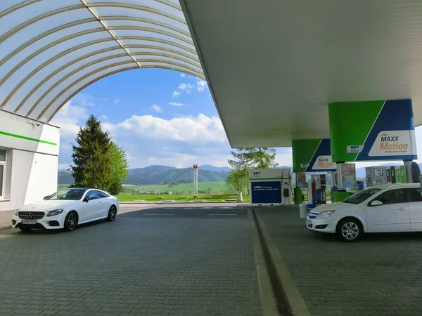 Kosice Eslovaquia Mayo 2022 Exterior Una Gasolinera Omv —  Fotos de Stock