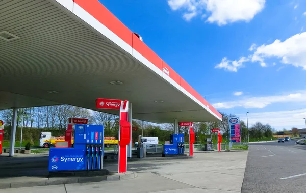 Δρέσδη Γερμανία Απριλίου 2022 Άποψη Του Σταθμού Φυσικού Αερίου Esso — Φωτογραφία Αρχείου