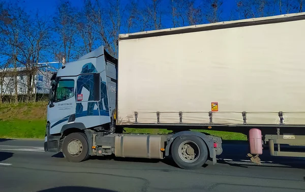 Uman Ukraine Mai 2022 Camion Fret Sur Route Transport — Photo