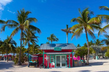 Coco Cay, Bahamalar - 29 Nisan 2022: Konukların günü eğlenerek geçirebileceği Bahamalar 'daki Cococay Adası.