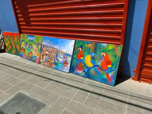 Puerto Plata May 2022 Shops Painting Buildings Center Puerto Plata — Stock Photo, Image