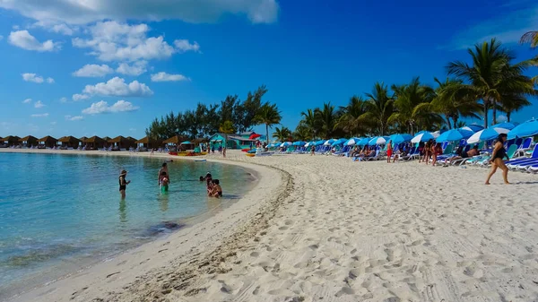 Coco Cay Bahamy Dubna 2022 Lidé Baví Ostrově Cococay Bahamách — Stock fotografie