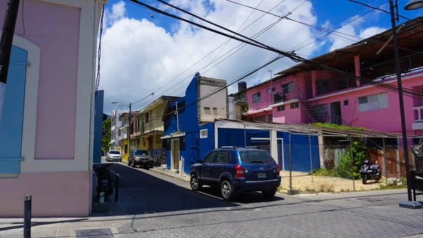 Puerto Plata May 2022 Colorful Buildings Center Puerto Plata Dominican — стокове фото