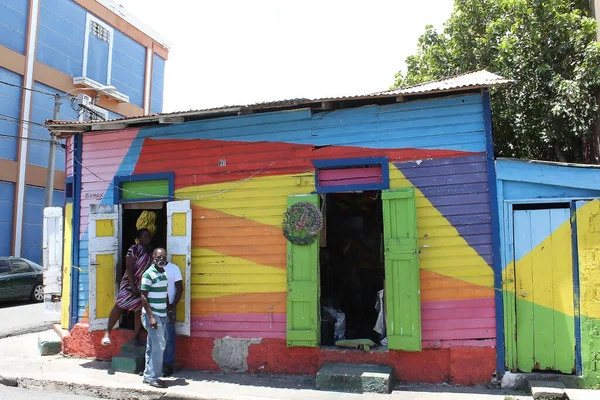 Puerto Plata Mei 2022 Kleurrijke Gebouwen Het Centrum Van Puerto — Stockfoto