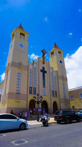 Puerto Plata Enero 2022 Catedral San Felipe Apóstol Puerto Plata — Foto de Stock