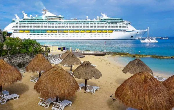 Cozumel Mexico Mei 2022 Haven Van Puerta Maya Kustlijn Met — Stockfoto