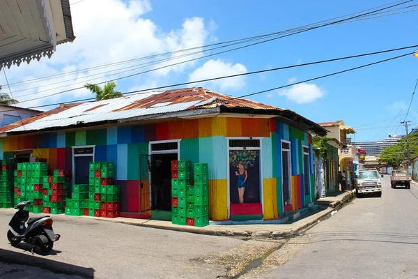 Puerto Plata May 2022 Color Ful Buildings Central Puerto Plata — 图库照片